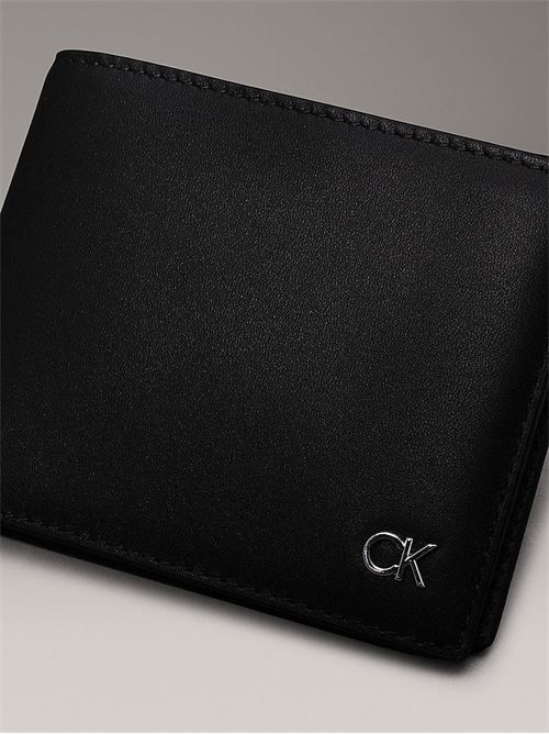 METAL CK BIFOLD 5CC W/COIN CALVIN KLEIN | K50K512294/BEH